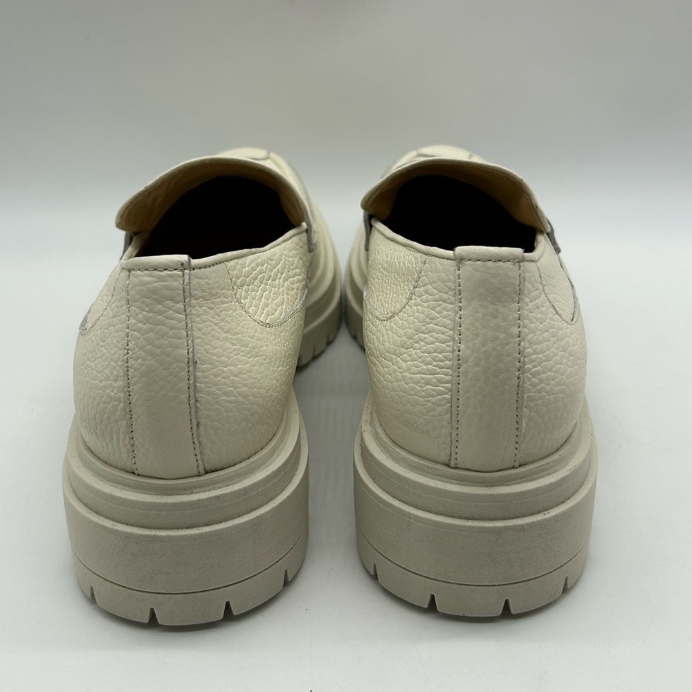 Beautiisoles by Robyn Shreiber Freddie Loafers Size 12 Off White Leather NWB - Picture 9 of 12